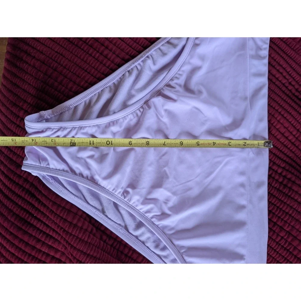 Xhilaration High Waist Bikini Bottom Size 3X 24W 26W Lilac Purple Swimsuit NWT